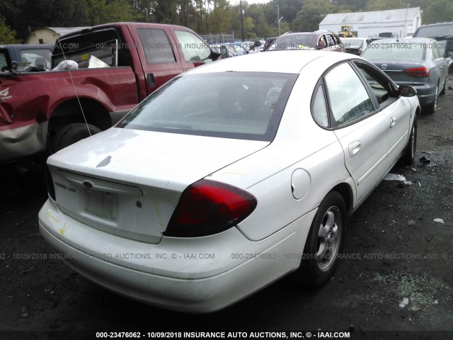 1FAFP55S24A216225 - 2004 FORD TAURUS SES WHITE photo 4