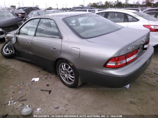 JT8BF28G7Y0275198 - 2000 LEXUS ES 300 GRAY photo 3