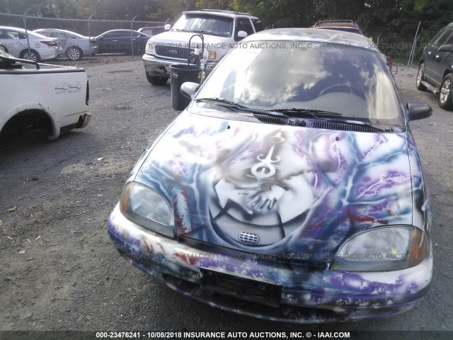 2C1MR2296T6763969 - 1996 GEO METRO LSI WHITE photo 6