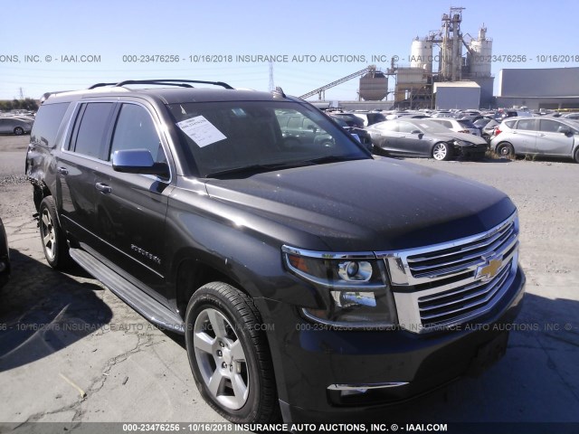 1GNSKJKC1JR196986 - 2018 CHEVROLET SUBURBAN K1500 PREMIER GRAY photo 1