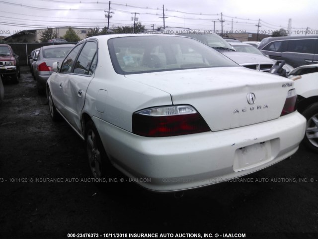 19UUA568X3A049182 - 2003 ACURA 3.2TL TYPE-S WHITE photo 3