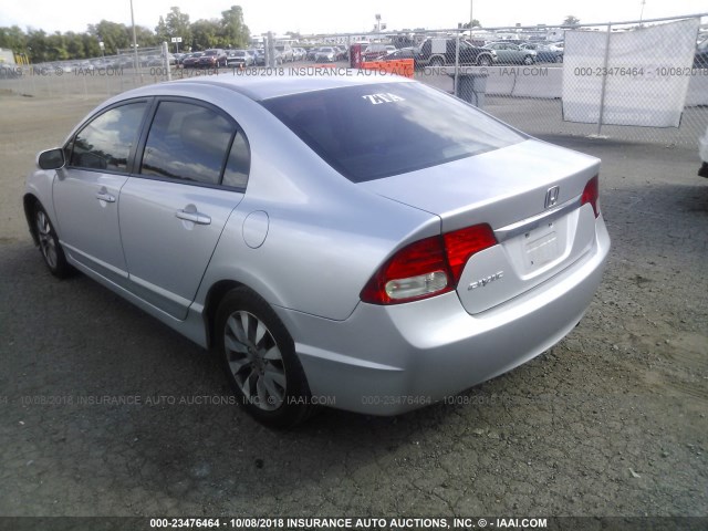 2HGFA1F91AH312085 - 2010 HONDA CIVIC EXL SILVER photo 3