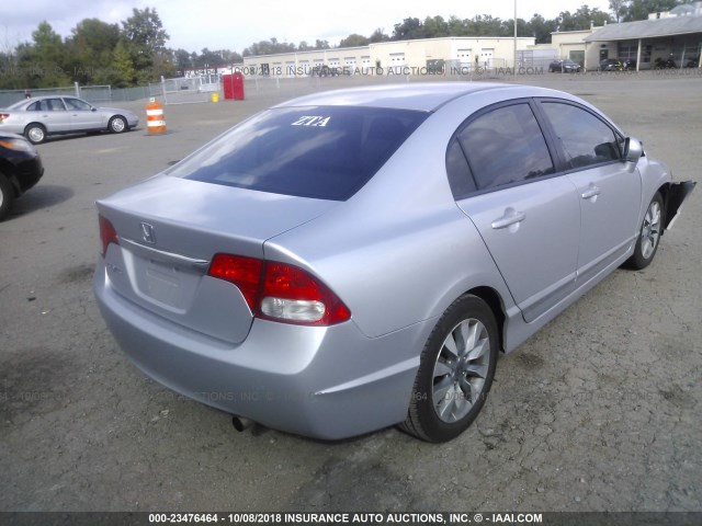 2HGFA1F91AH312085 - 2010 HONDA CIVIC EXL SILVER photo 4