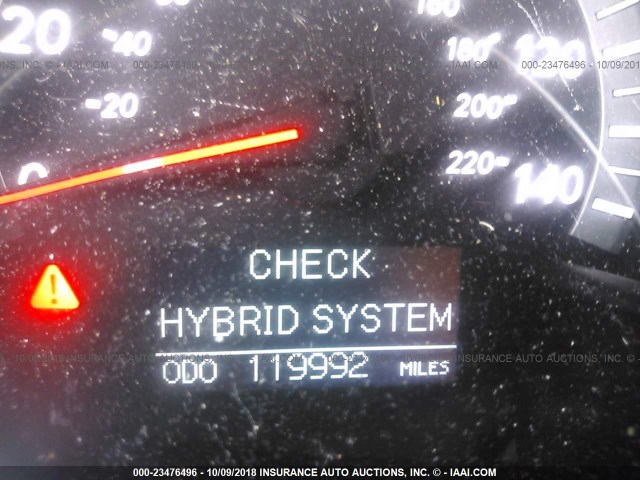 JTEEW21A260029446 - 2006 TOYOTA HIGHLANDER HYBRID BLACK photo 7