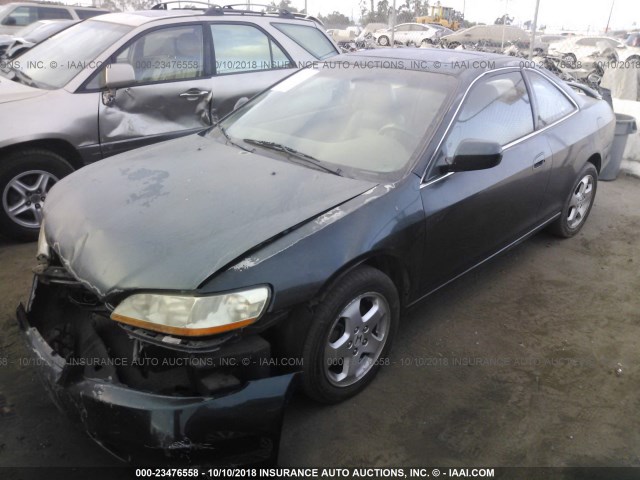 1HGCG2257XA012827 - 1999 HONDA ACCORD EX GREEN photo 2