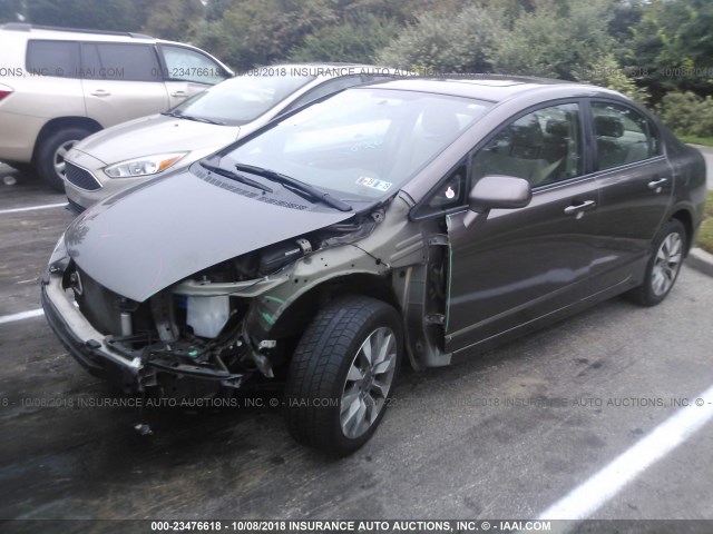 19XFA1F82AE082901 - 2010 HONDA CIVIC EX BROWN photo 2