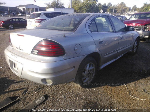 1G2NE52F44M548091 - 2004 PONTIAC GRAND AM SE SILVER photo 4