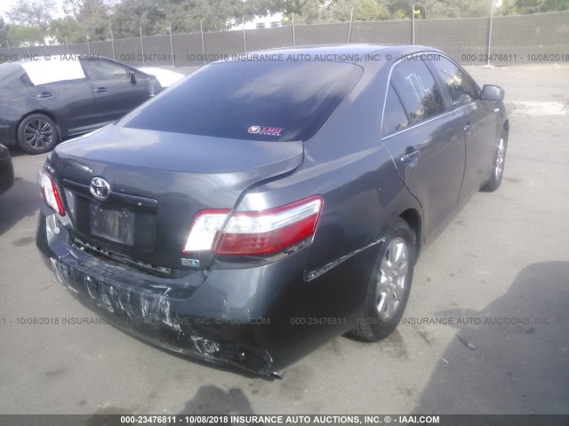 4T1BB46K87U006503 - 2007 TOYOTA CAMRY NEW GENERATION HYBRID GRAY photo 4