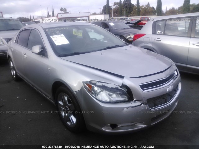 1G1ZH57B08F255656 - 2008 CHEVROLET MALIBU 1LT SILVER photo 1