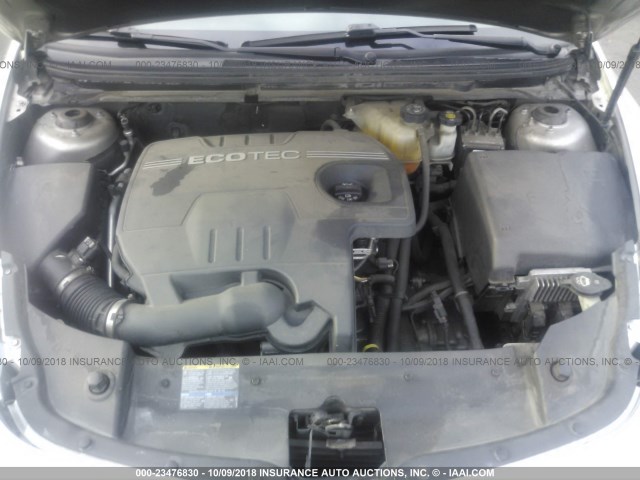 1G1ZH57B08F255656 - 2008 CHEVROLET MALIBU 1LT SILVER photo 10