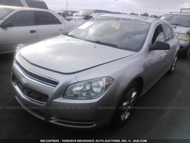 1G1ZH57B08F255656 - 2008 CHEVROLET MALIBU 1LT SILVER photo 2