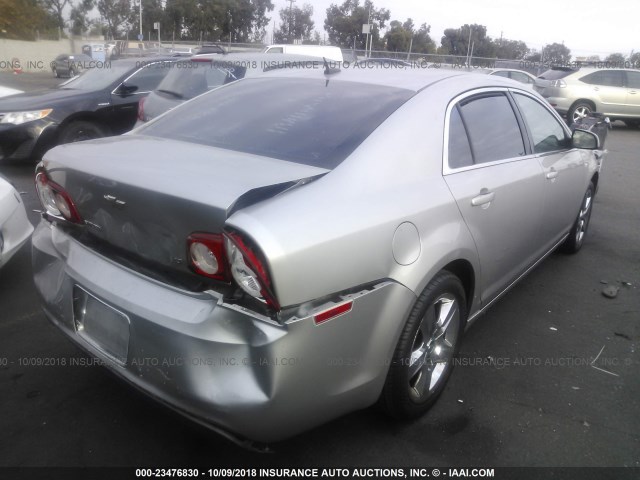1G1ZH57B08F255656 - 2008 CHEVROLET MALIBU 1LT SILVER photo 4