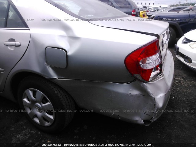 4T1BE32K94U816306 - 2004 TOYOTA CAMRY LE/XLE/SE SILVER photo 6