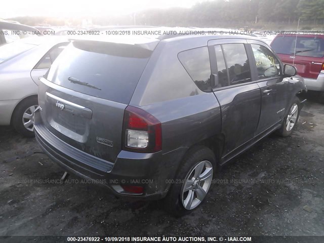 1C4NJDBB6GD719054 - 2016 JEEP COMPASS SPORT GRAY photo 4