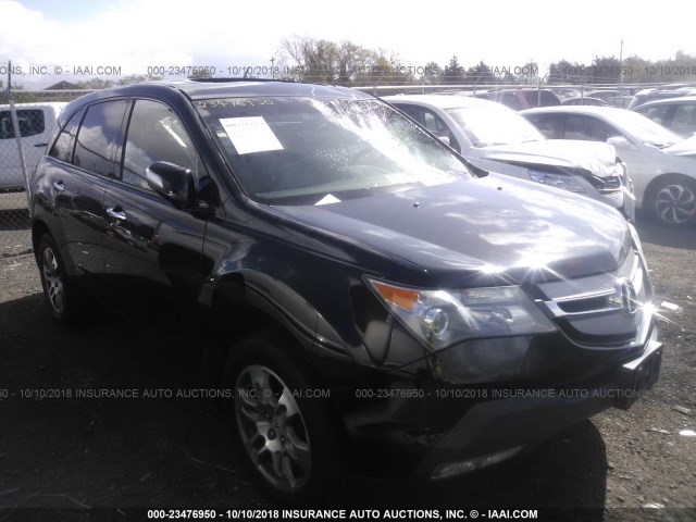 2HNYD28418H524351 - 2008 ACURA MDX TECHNOLOGY BLACK photo 1