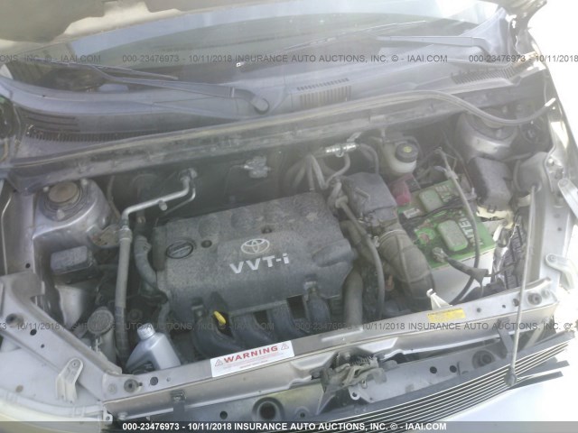 JTLKT324364061401 - 2006 TOYOTA SCION XB ვერცხლისფერი ფოტო 10