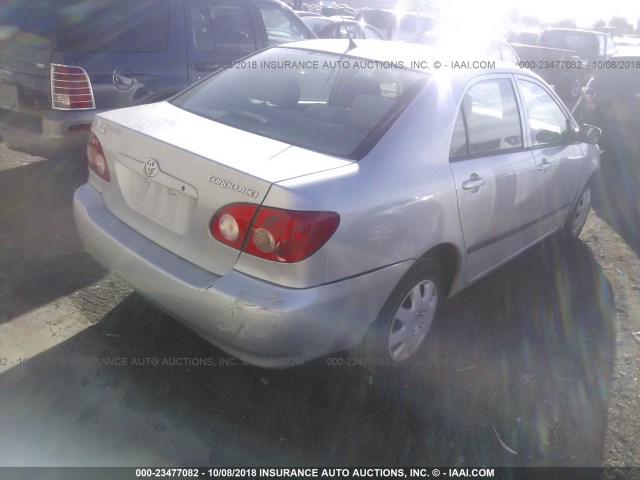 1NXBR32E58Z986716 - 2008 TOYOTA COROLLA CE/LE/S SILVER photo 4