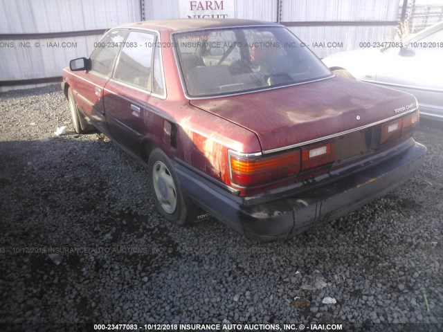 4T1SV21E8KU044058 - 1989 TOYOTA CAMRY DLX MAROON photo 3