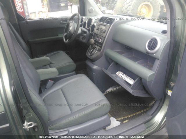 5J6YH28635L023319 - 2005 HONDA ELEMENT EX GREEN photo 5