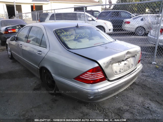 WDBNG83JX5A452221 - 2005 MERCEDES-BENZ S 430 4MATIC GRAY photo 3