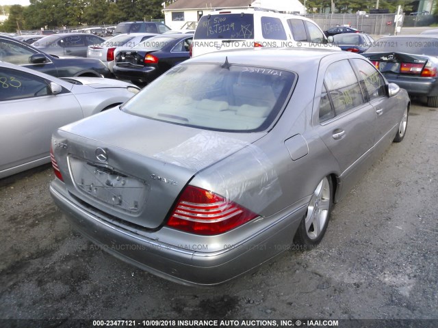 WDBNG83JX5A452221 - 2005 MERCEDES-BENZ S 430 4MATIC GRAY photo 4