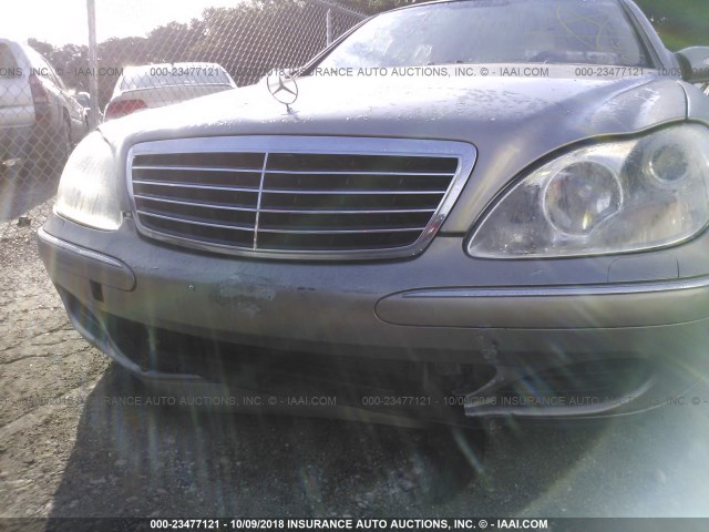 WDBNG83JX5A452221 - 2005 MERCEDES-BENZ S 430 4MATIC GRAY photo 6