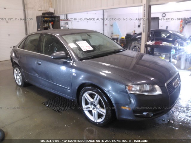 WAUDF78E97A143460 - 2007 AUDI A4 2.0T QUATTRO GRAY photo 1