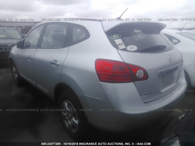 JN8AS5MV2BW267873 - 2011 NISSAN ROGUE S/SV/KROM SILVER photo 3