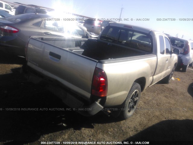 5TETX22N47Z427866 - 2007 TOYOTA TACOMA ACCESS CAB ოქროსფერი ფოტო 4