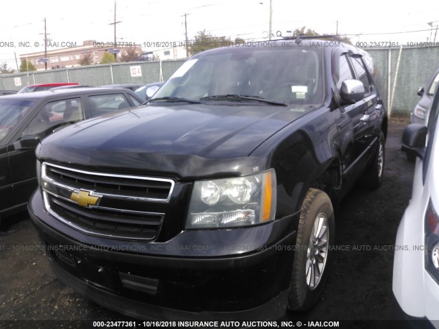 1GNFK13508R272922 - 2008 CHEVROLET TAHOE K1500 HYBRID BLACK photo 2