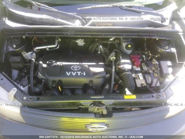 JTLKT324864063936 - 2006 TOYOTA SCION XB შავი ფოტო 10