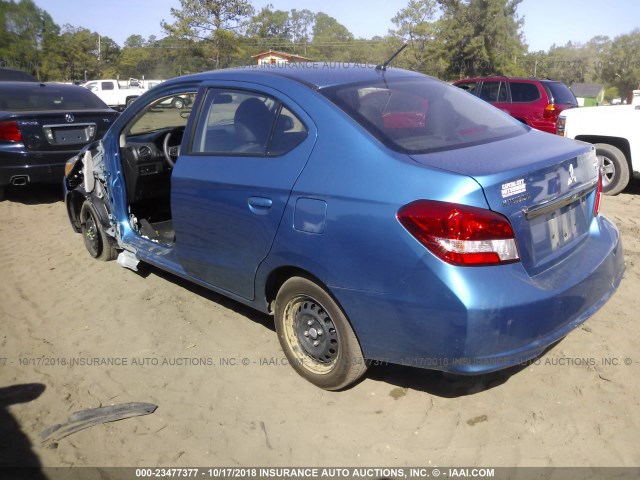ML32F3FJ9JHF13667 - 2018 MITSUBISHI MIRAGE G4 ES ლურჯი ფოტო 3