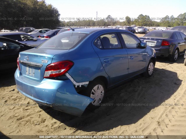 ML32F3FJ9JHF13667 - 2018 MITSUBISHI MIRAGE G4 ES ლურჯი ფოტო 4