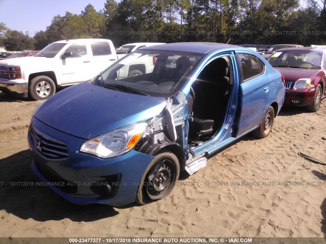 ML32F3FJ9JHF13667 - 2018 MITSUBISHI MIRAGE G4 ES ლურჯი ფოტო 6