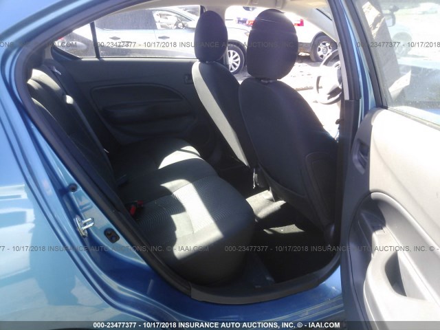 ML32F3FJ9JHF13667 - 2018 MITSUBISHI MIRAGE G4 ES ლურჯი ფოტო 8