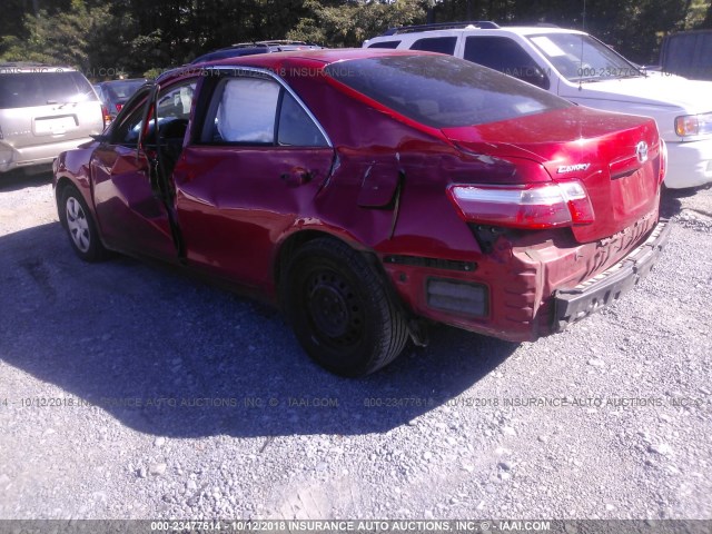 4T1BE46KX9U326917 - 2009 TOYOTA CAMRY SE/LE/XLE RED photo 3