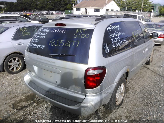 2D4GP54L43R237356 - 2003 DODGE GRAND CARAVAN ES GRAY photo 4