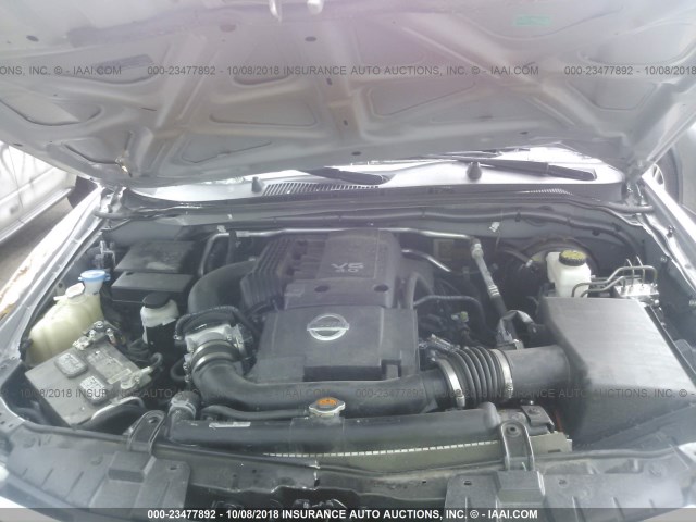 1N6AD0ER2JN738996 - 2018 NISSAN FRONTIER S/SV/SL/PRO-4X SILVER photo 10