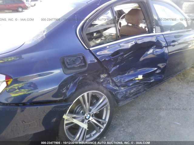 WBA8B3G57HNU35271 - 2017 BMW 340 I BLUE photo 6