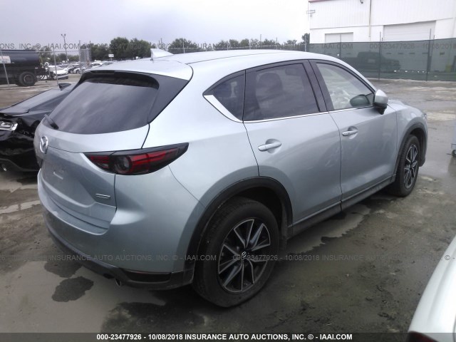 JM3KFADMXJ0322227 - 2018 MAZDA CX-5 GRAND TOURING SILVER photo 4