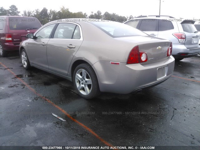 1G1ZG57N08F213761 - 2008 CHEVROLET MALIBU LS ყავისფერი ფოტო 3