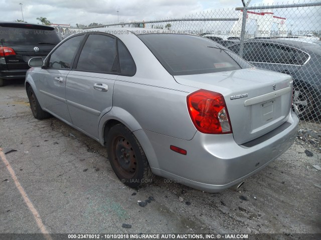 KL5JD56Z77K497063 - 2007 SUZUKI FORENZA CONVENIENCE/POPULAR SILVER photo 3