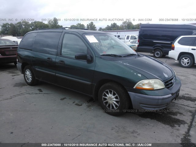 2FMZA5140YBA73071 - 2000 FORD WINDSTAR LX GREEN photo 1