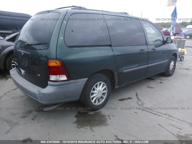 2FMZA5140YBA73071 - 2000 FORD WINDSTAR LX GREEN photo 4