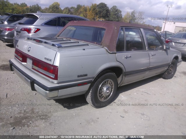 1G4HR54C2LH475922 - 1990 BUICK LESABRE LIMITED SILVER photo 4
