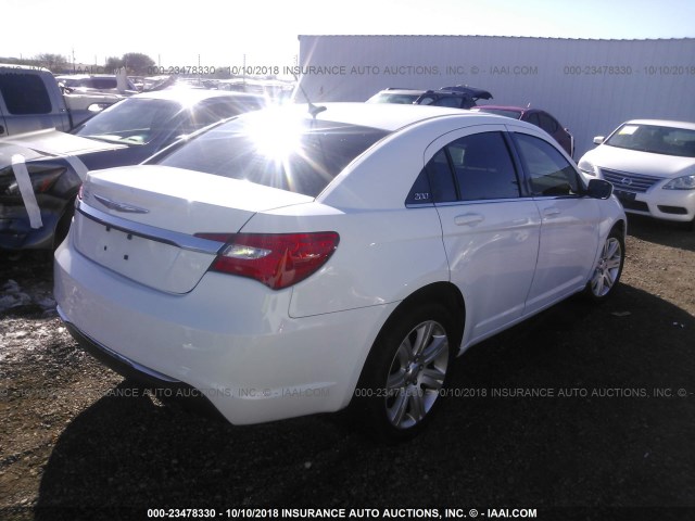 1C3CCBBB9DN696434 - 2013 CHRYSLER 200 TOURING WHITE photo 4