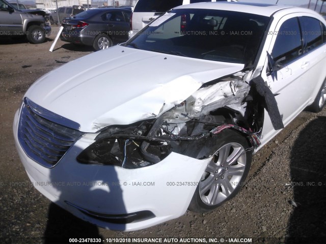 1C3CCBBB9DN696434 - 2013 CHRYSLER 200 TOURING WHITE photo 6