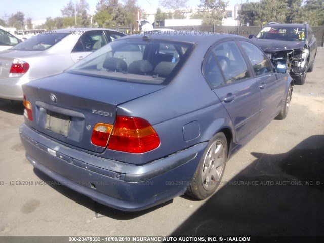 WBAAZ33484KP82663 - 2004 BMW 325 IS SULEV BLUE photo 4