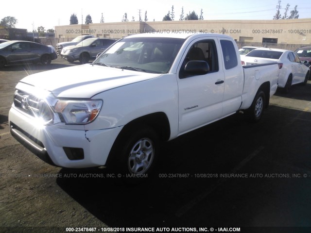 5TFTX4CN2CX015764 - 2012 TOYOTA TACOMA ACCESS CAB თეთრი ფოტო 2