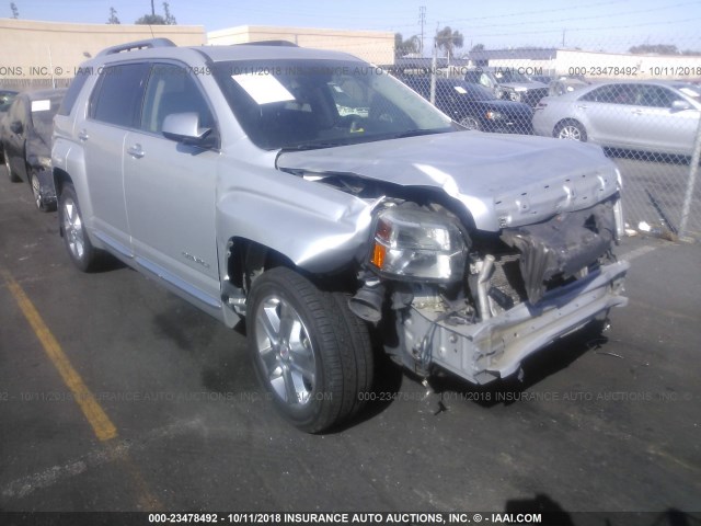 2GKALYEK9D6145785 - 2013 GMC TERRAIN DENALI SILVER photo 1